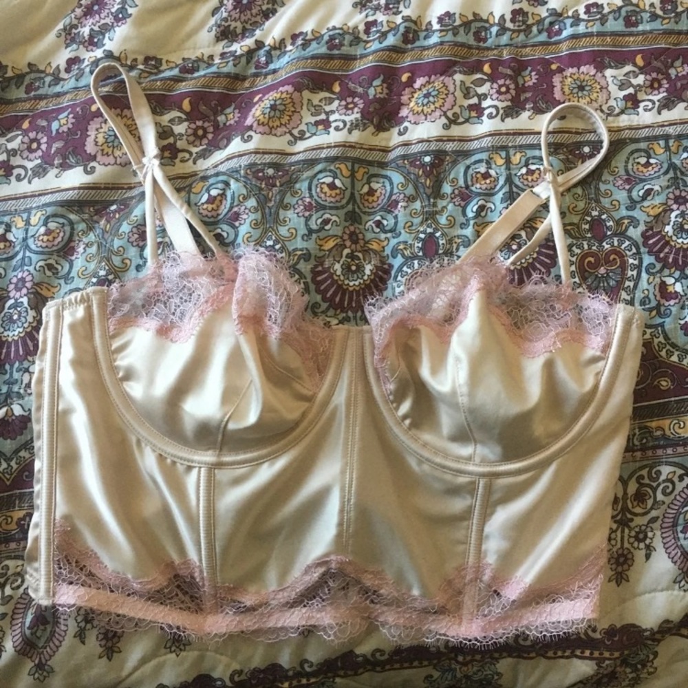Victoria secret satin corset brallete